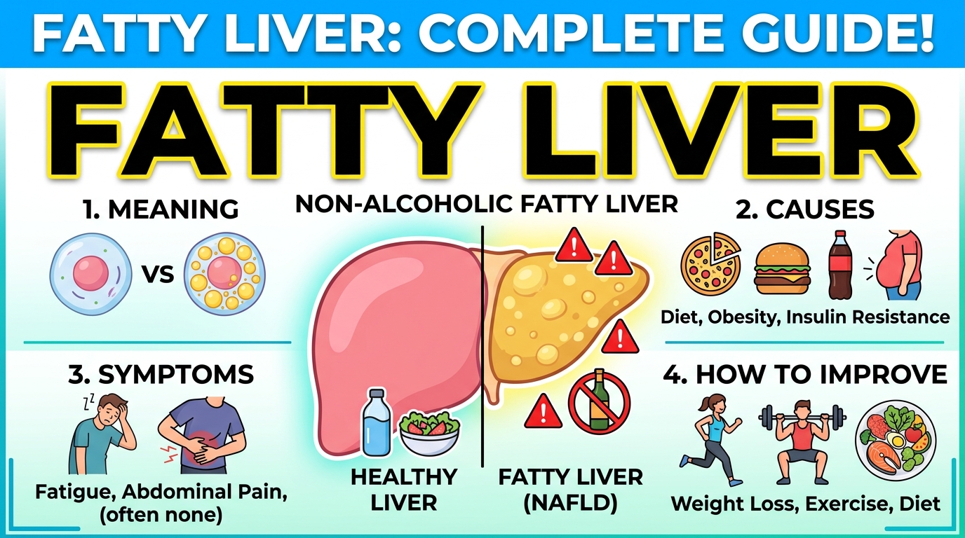 Non-Alcoholic Fatty Liver: Meaning, Causes, Symptoms, and How to Improve It