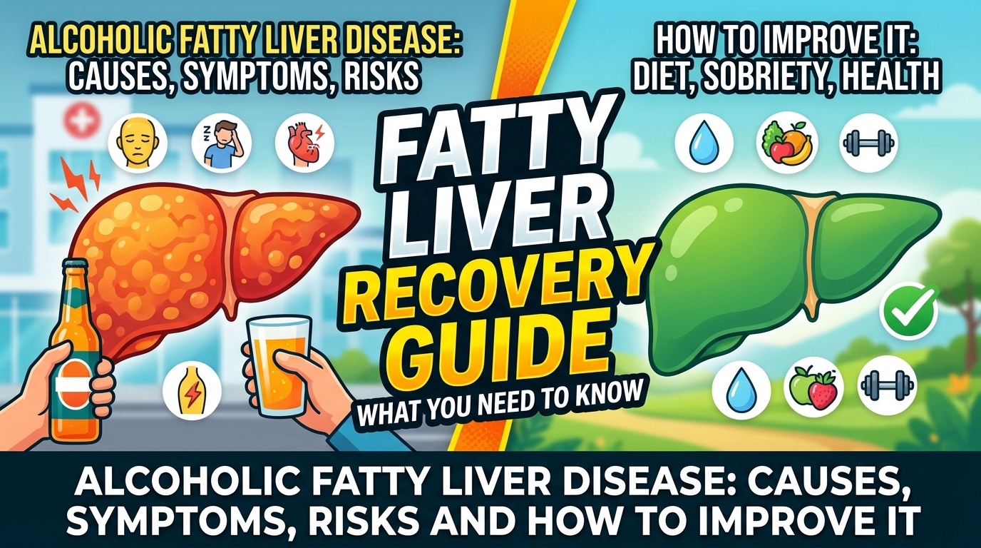 Alcoholic Fatty Liver Disease: Causes, Symptoms, Risks and How to Improve It