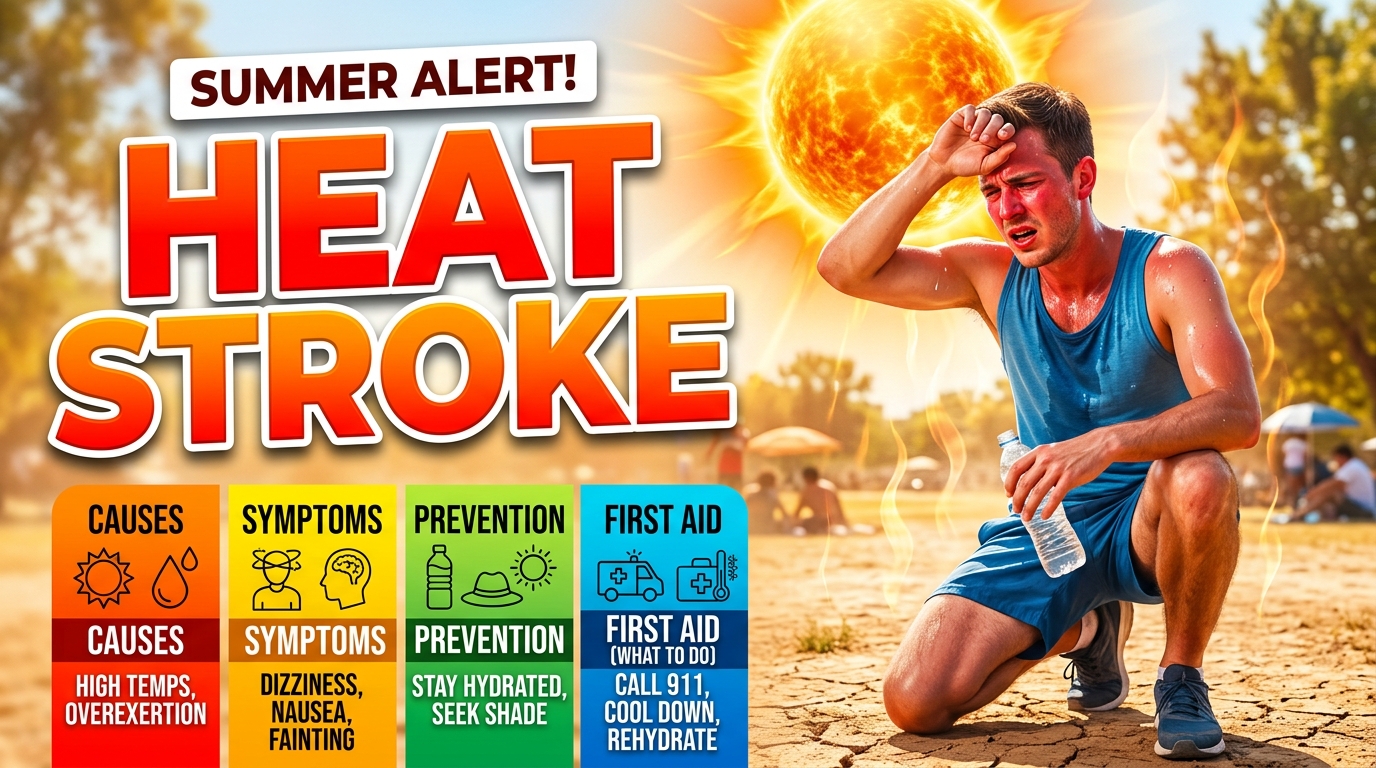 Heat Stroke in Summer: Causes, Symptoms, Prevention and What To Do
