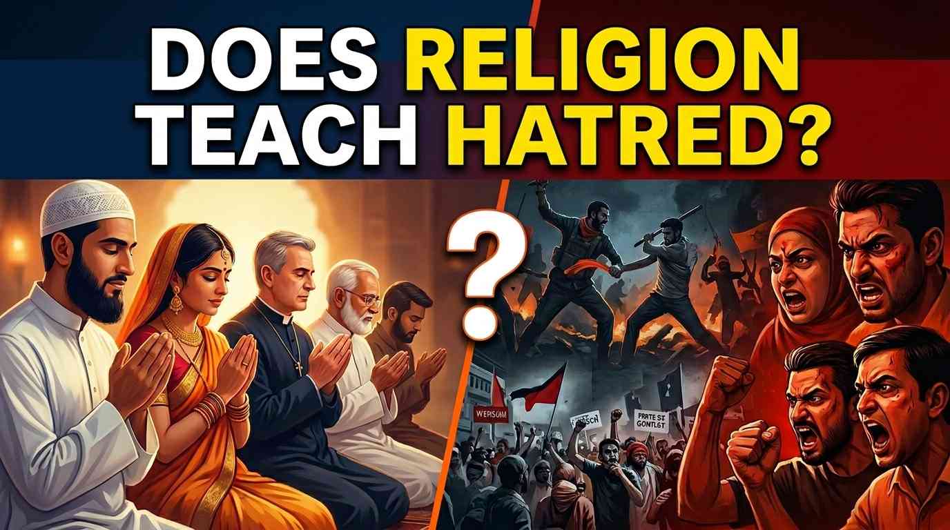 Does religion teach hatred?