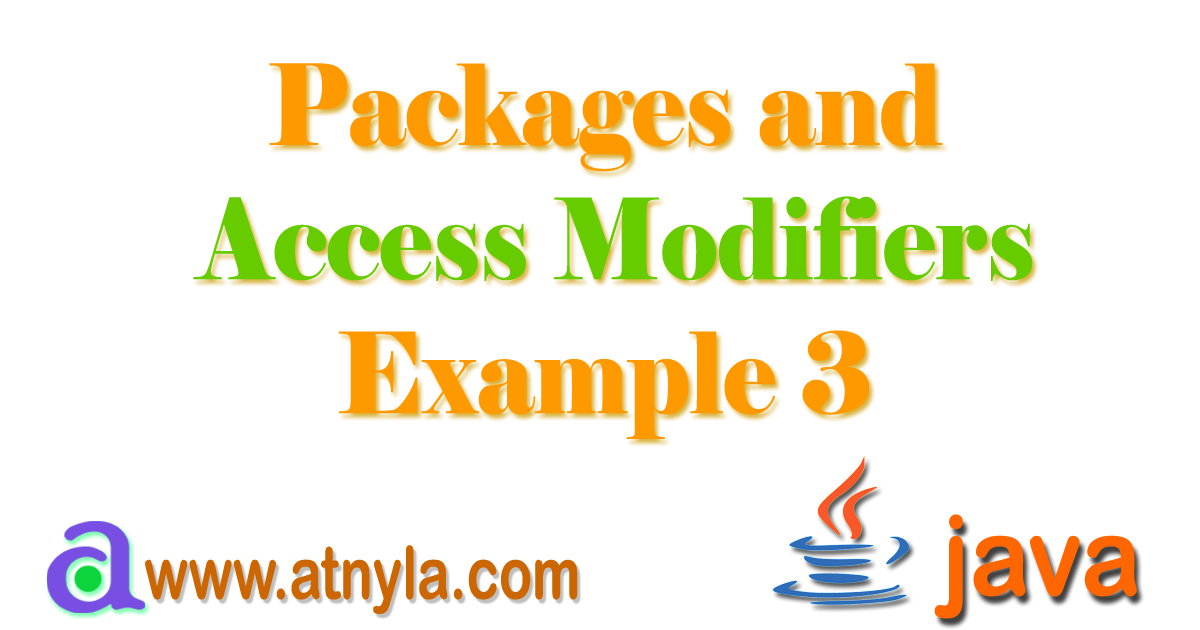 Advanced Packages and Access Modifiers in Java: Example 3 | Rumman Ansari