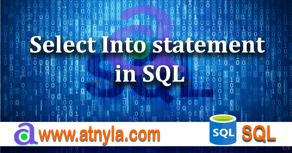 The SQL SELECT INTO Statement: A Comprehensive Guide | Rumman Ansari