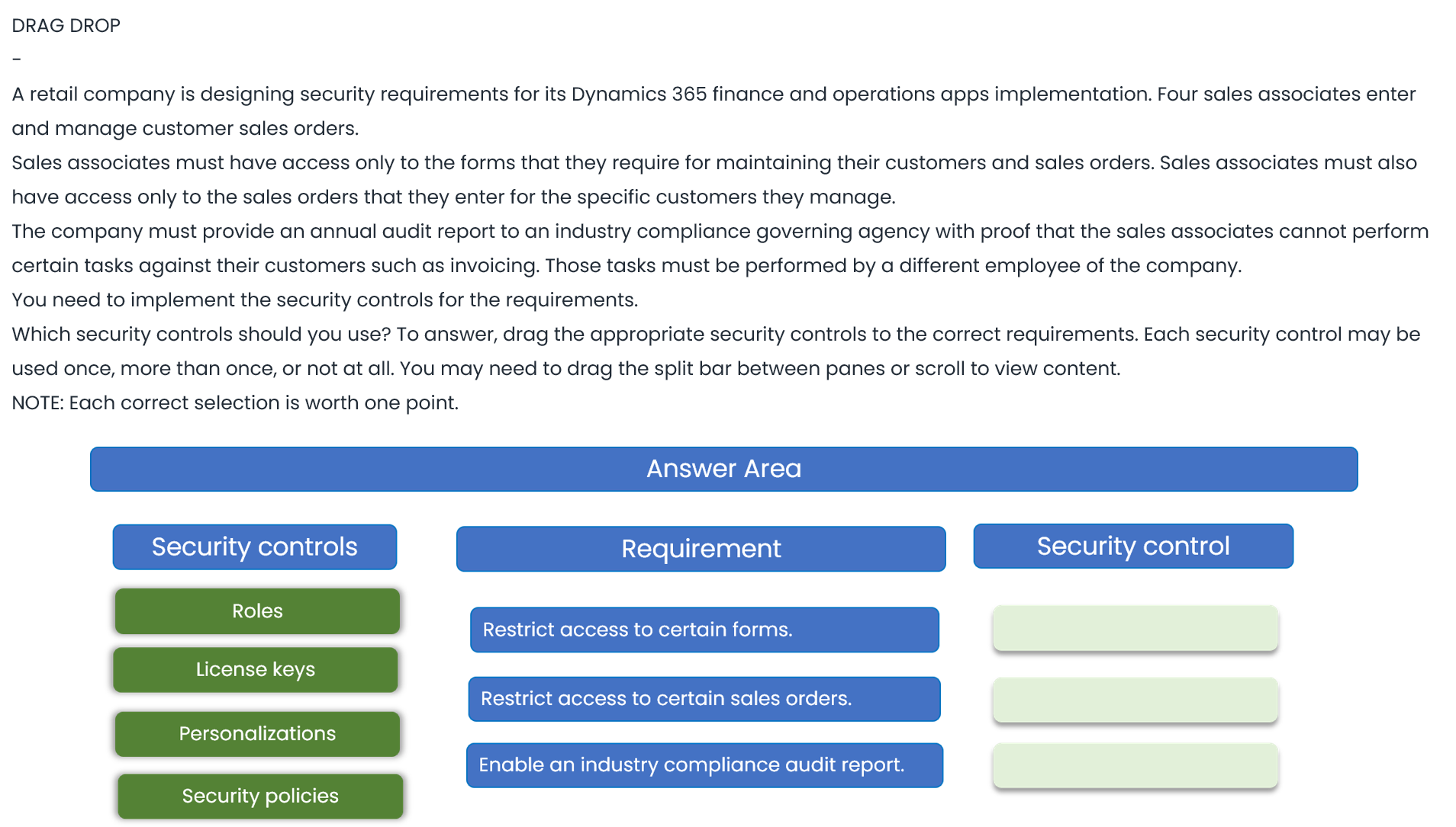 MB-700 Drag and Drop Question