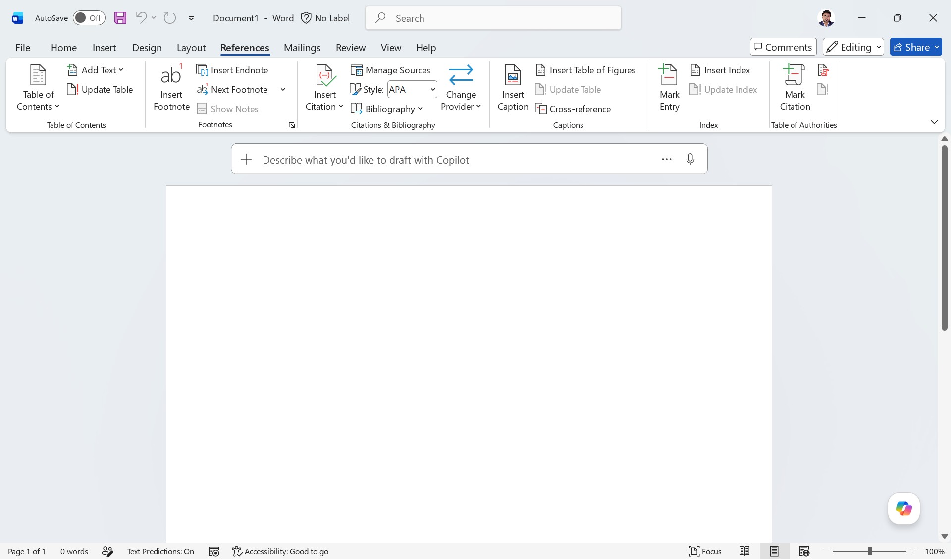 MS Word Interface - Layout MS Word Interface - Layout