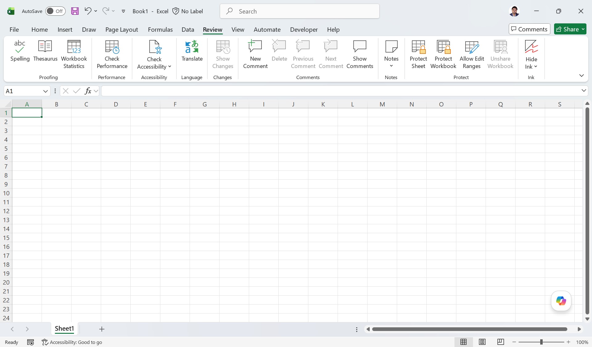 MS Excel Interface - Review MS Excel Interface - Review