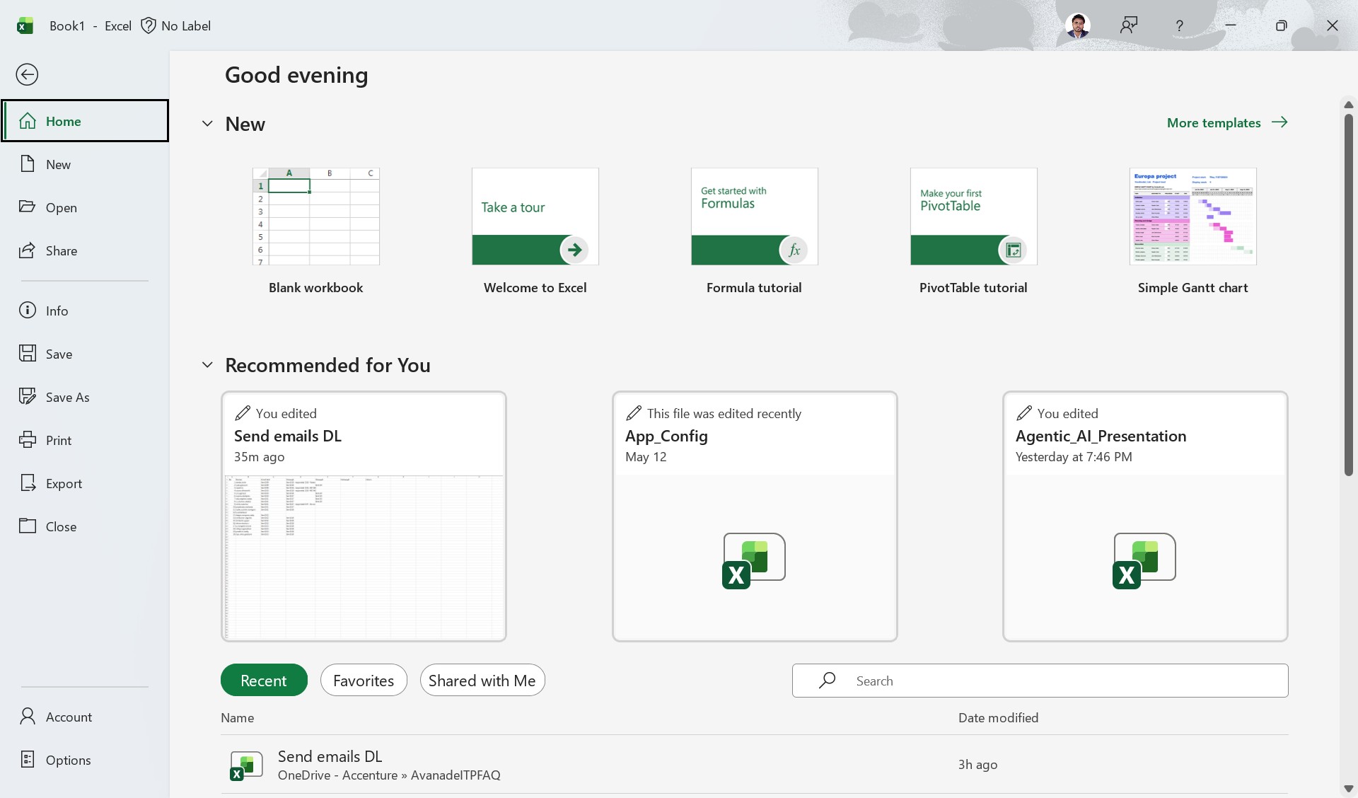 MS Excel Interface - File MS Excel Interface - File