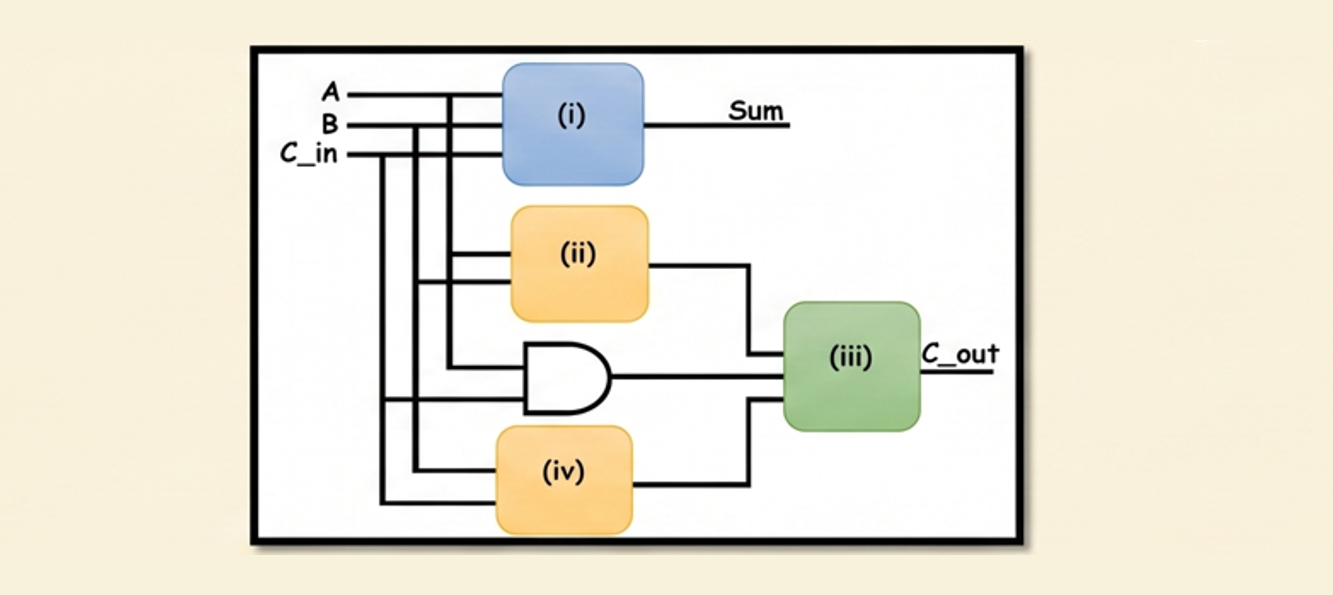 Diagram of a full adder