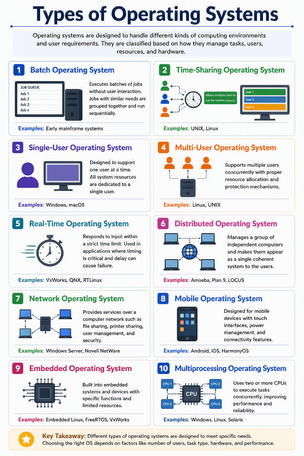 Types of Operating Systems Types of Operating Systems