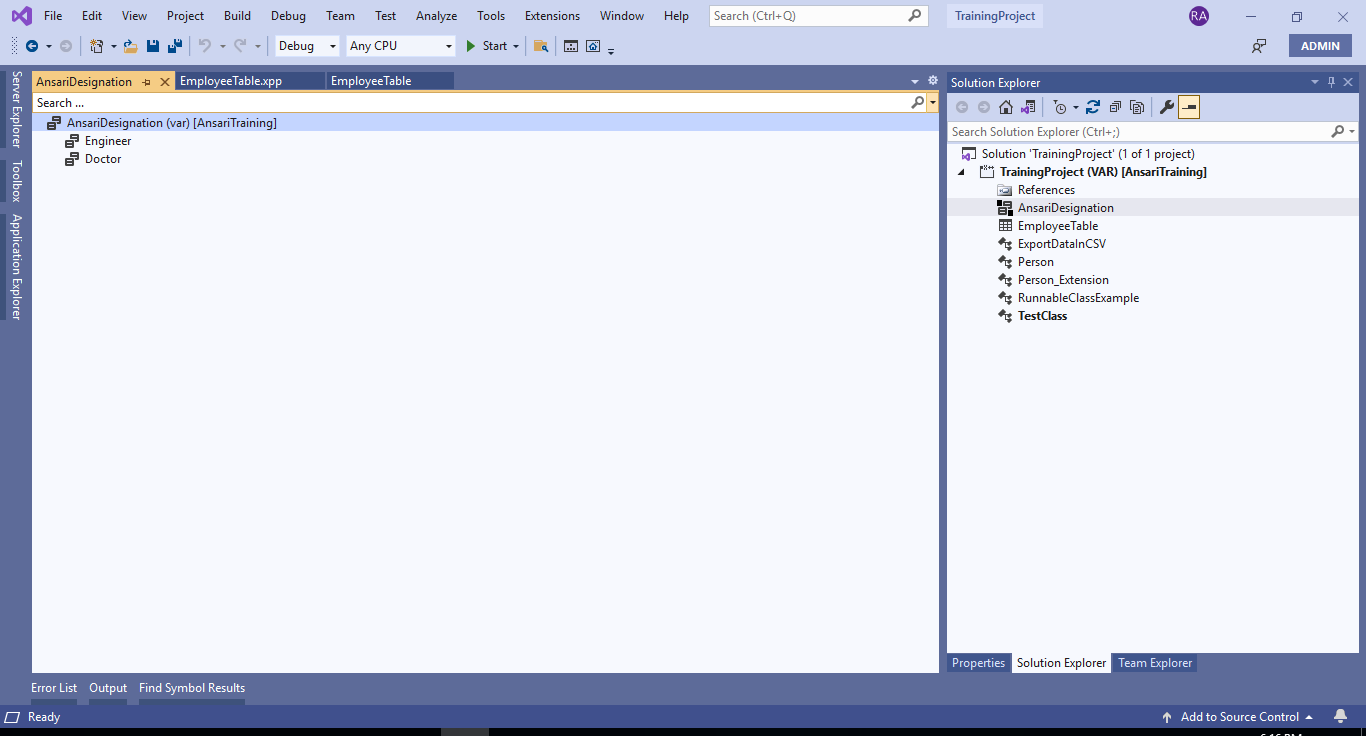 Table Methods - modifiedField