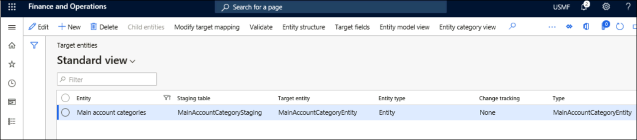 Screenshot of Main account categories template Screenshot of Main account categories template