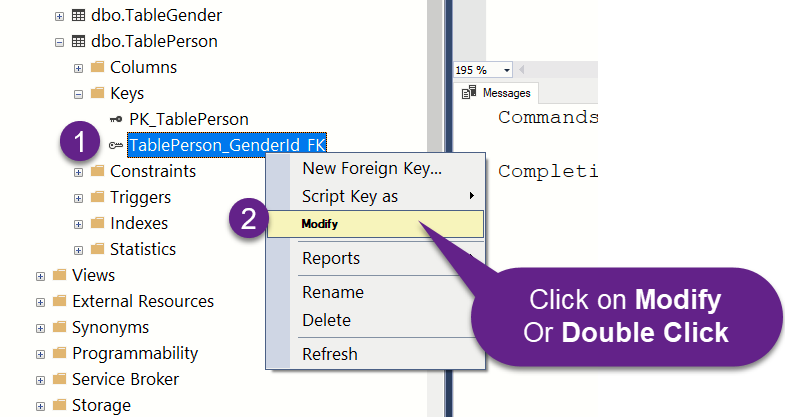 Cascading referential integrity constraint 